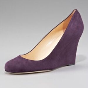Kate Spade Kiki Wedge Heels (Eggplant Purple)